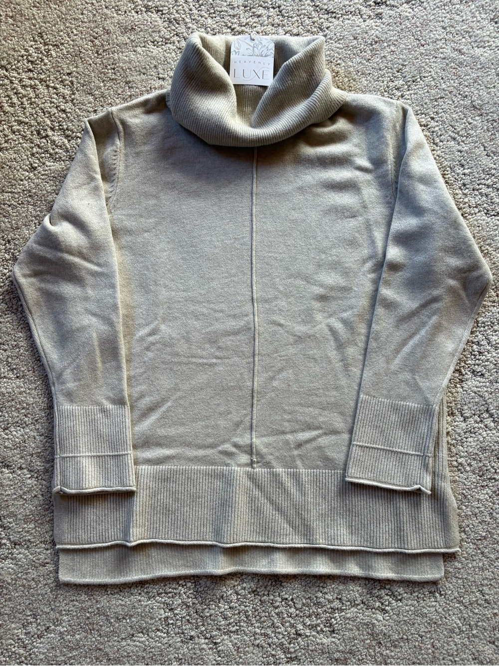 Coco + Carmen Heavenly Luxe Turtleneck Sweater - Cream